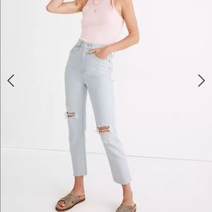 Madewell The Momjean in Harman Wash: Raw-Hem Edition